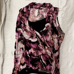 Floral Like new night out tank top